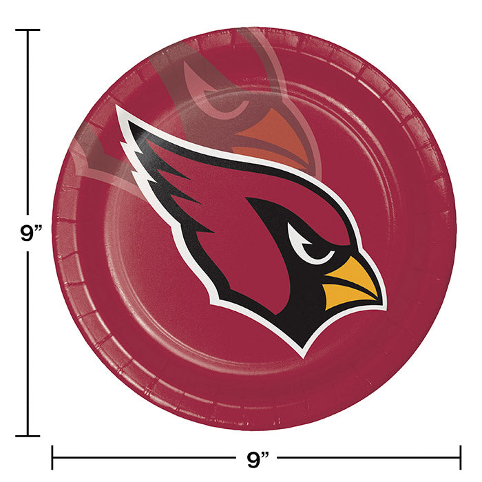 96/Case Bulk Arizona Cardinals Dinner Plates