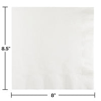 250 pc Bulk White Dinner Napkins 3 Ply