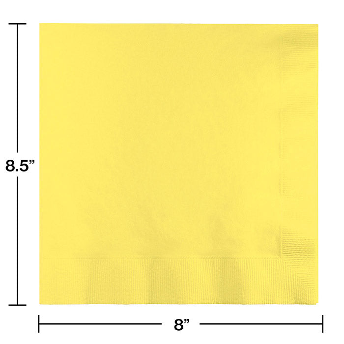 250 pc Bulk Mimosa Yellow Dinner Napkins
