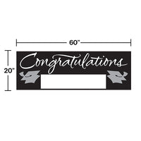 6ct Bulk Black Graduation Party Banners