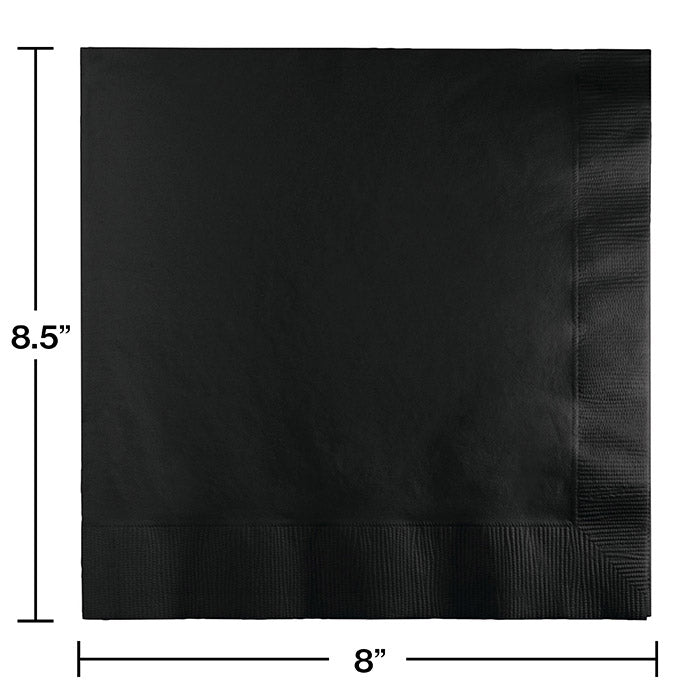 250ct Bulk Black Velvet Dinner Napkins 3 Ply