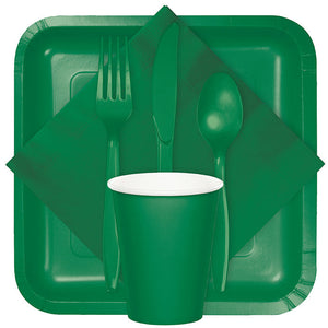 288ct Bulk Emerald Green Plastic Spoons