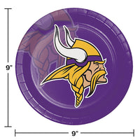 Minnesota Vikings Paper Plates (8/Pkg)