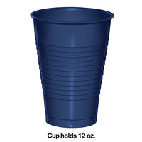 240ct Bulk Navy 12 oz Plastic Cups