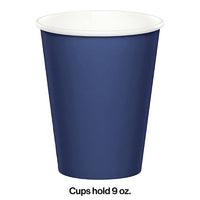 240ct Bulk Navy 9 oz Hot & Cold Cups