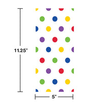 240ct Bulk Multicolor Polka Dot Favor Bags