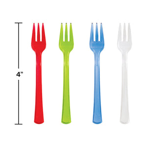 144ct Bulk Assorted Translucent TrendWare Mini Forks