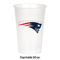 New England Patriots Plastic Cup, 20 Oz (8/Pkg)