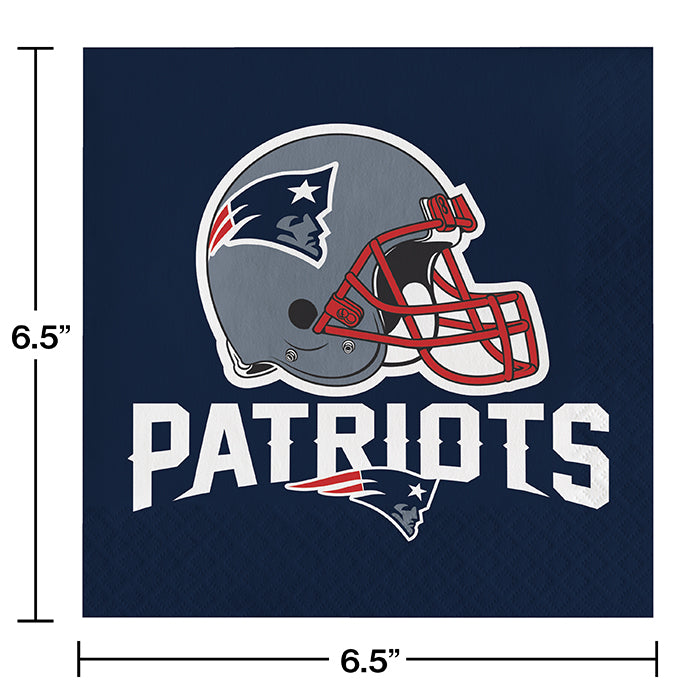 192/Case Bulk New England Patriots Luncheon Napkins