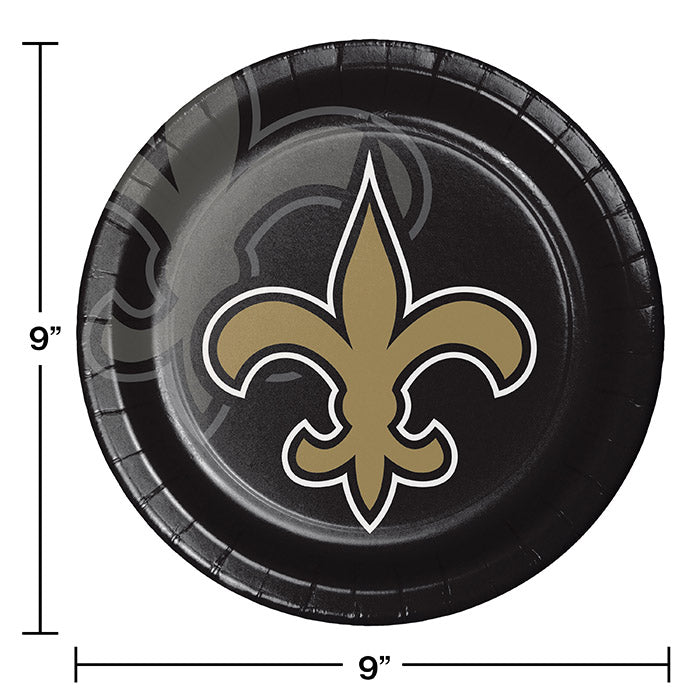96ct Bulk New Orleans Saints Dinner Plates