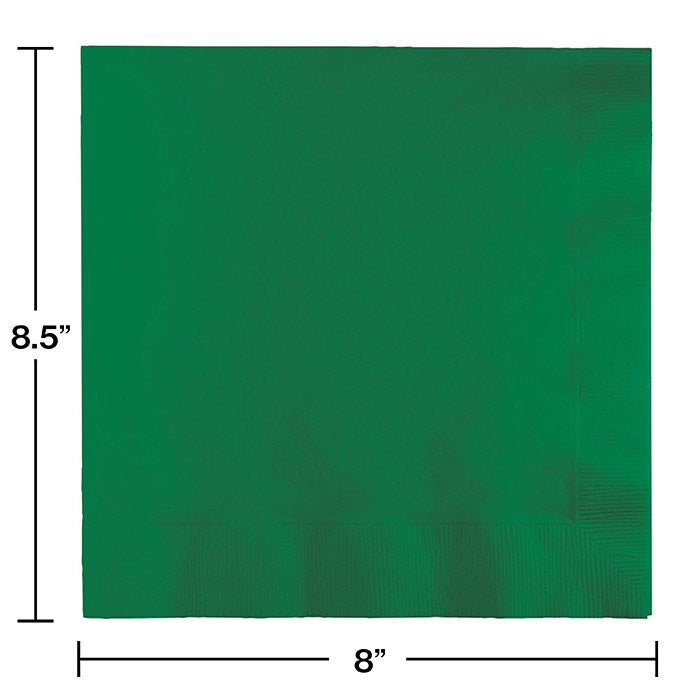 250 pc Bulk Emerald Green Dinner Napkins 3 Ply