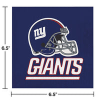 New York Giants Napkins (16/Pkg)