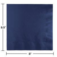 250 pc Bulk Navy Blue Dinner Napkins 3 Ply