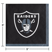 Las Vegas Raiders Beverage Napkins (16/Pkg)