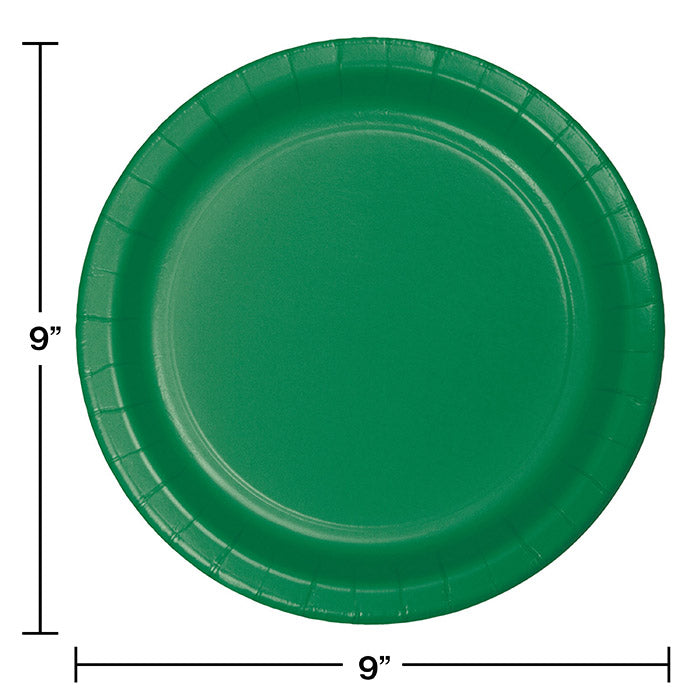 96ct Bulk Value Friendly Emerald Green Dinner Plates