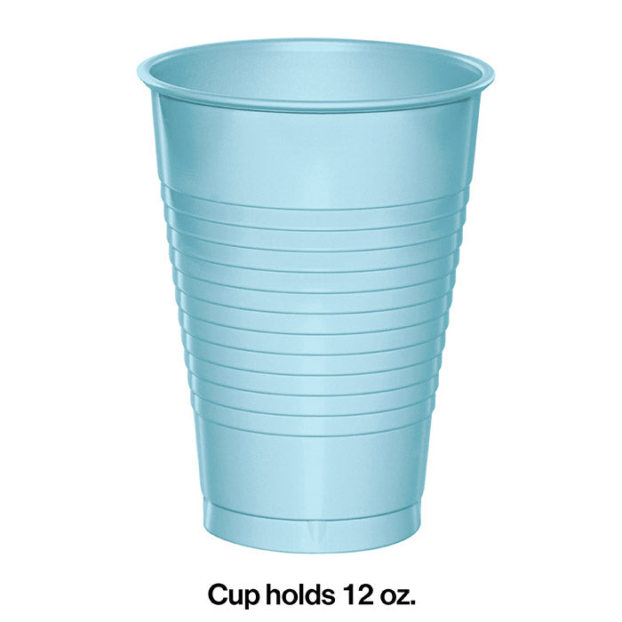 240 pc Bulk Pastel Blue 12 oz Plastic Cups