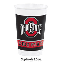 96ct Bulk Ohio State University 20 oz Plastic Cups