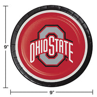 96ct Bulk Ohio State University Dinner Plates