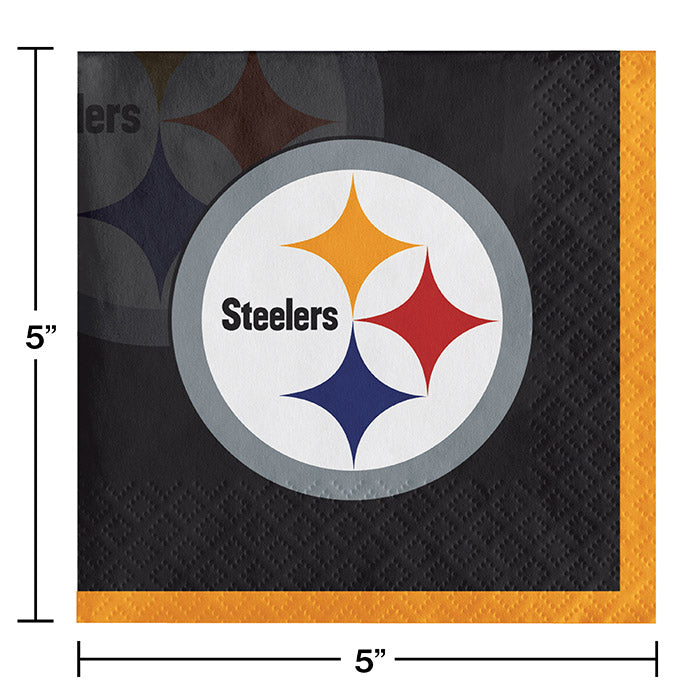 Pittsburgh Steelers Beverage Napkins (16/Pkg)