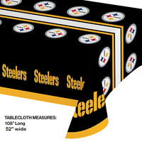 Pittsburgh Steelers Plastic Table Cover, 54