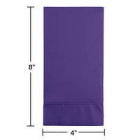 192 pc Bulk Purple 3 Ply Guest Towels