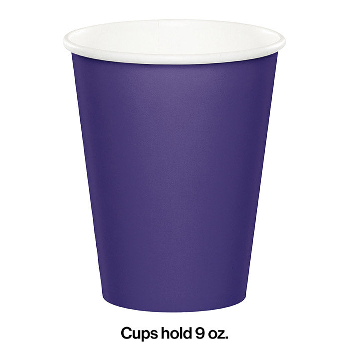 240ct Bulk Purple 9 oz Hot & Cold Cups