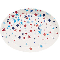 12 pc Bulk Patriotic Fourth of July Plastic Trays
