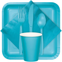 288ct Bulk Bermuda Blue Plastic Forks