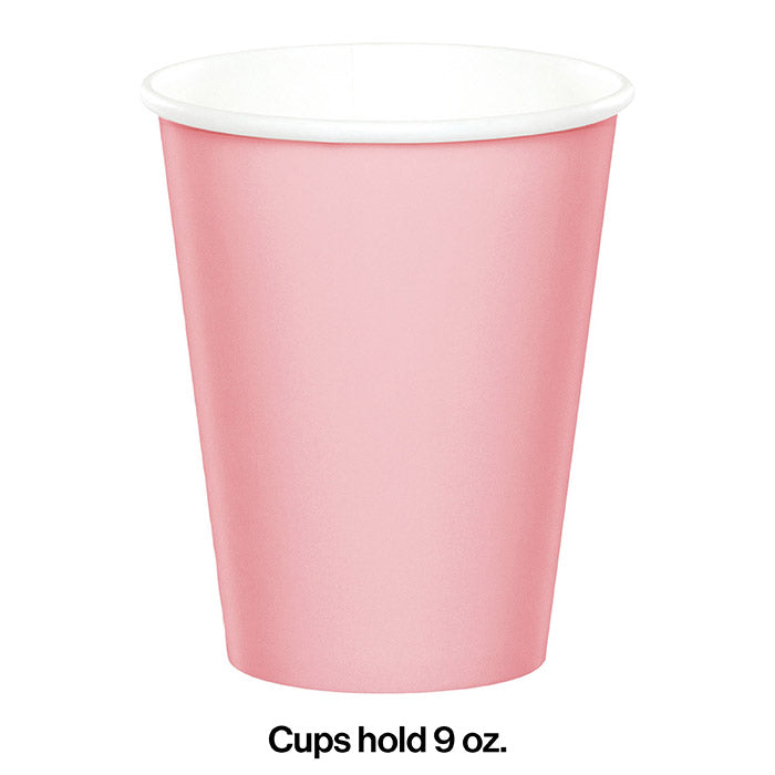 96ct Bulk Value Friendly Classic Pink 9 oz Hot & Cold Cups