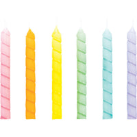 144 pc Bulk Pastel Large Spiral Candles