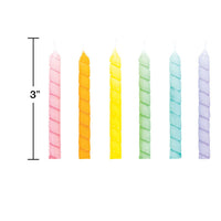 144ct Bulk Pastel Large Spiral Candles