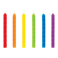 288 pc Bulk Rainbow Spiral Candles