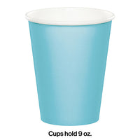 240ct Bulk Pastel Blue 9 oz Hot & Cold Cups