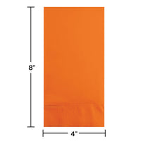 192 pc Bulk Sunkissed Orange 3 Ply Guest Towels