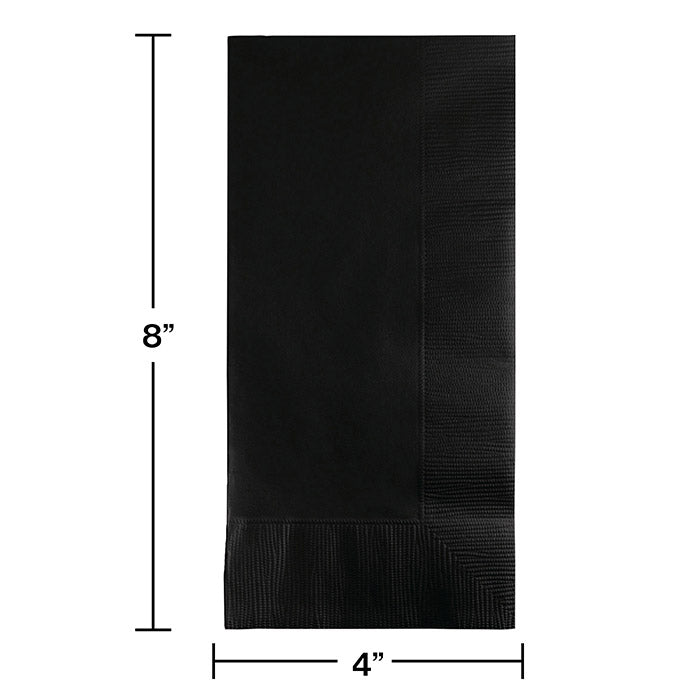 600 pc Bulk Black Velvet 2 Ply Dinner Napkins