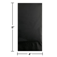 192 pc Bulk Black Velvet 3 Ply Guest Towels