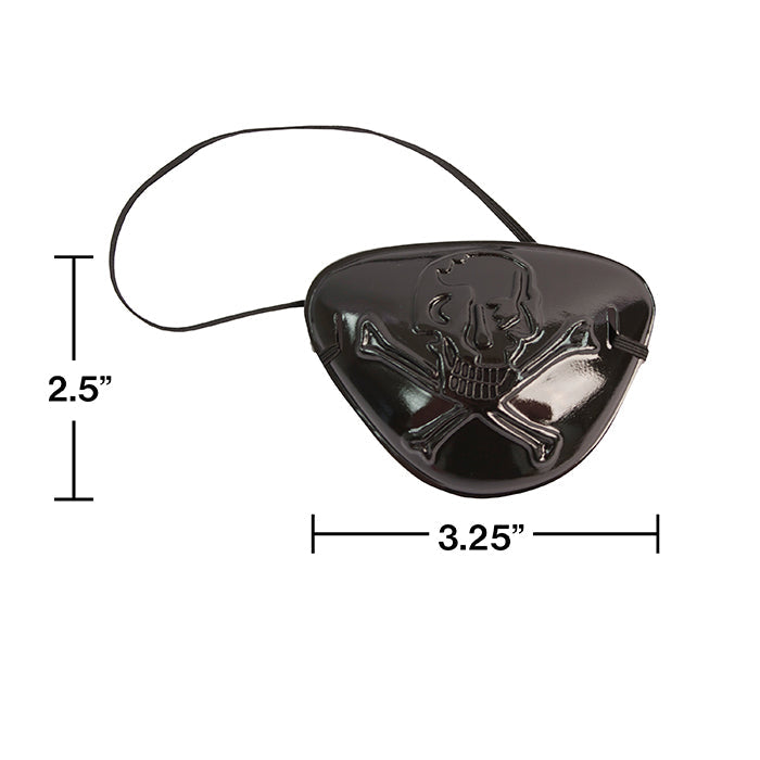 60ct Bulk Pirate's Eye Patches Black