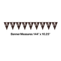 12ct Bulk Pirate's Map Flag Banners