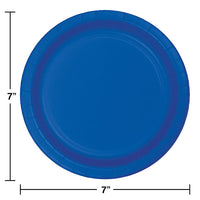 96ct Bulk Value Friendly Cobalt Blue Dessert Plates