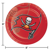 Tampa Bay Buccaneers Paper Plates (8/Pkg)