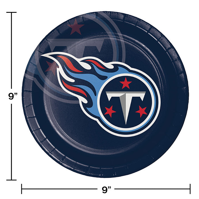 96/Case Bulk Tennessee Titans Dinner Plates