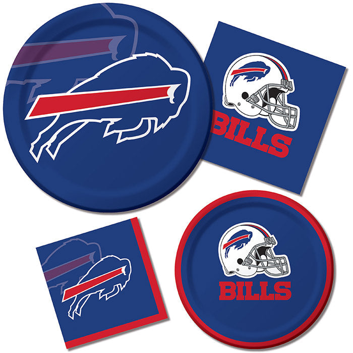 96/Case Bulk Buffalo Bills Dessert Plates