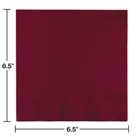 600ct Bulk Burgundy 2 Ply Luncheon Napkins