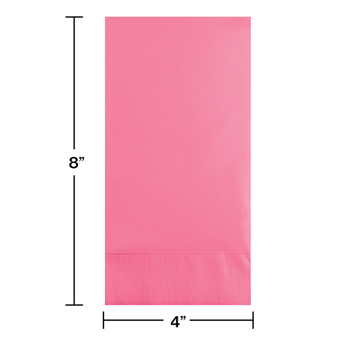 192ct Bulk Candy Pink 3 Ply Guest Towels