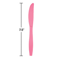 288ct Bulk Candy Pink Plastic Knives
