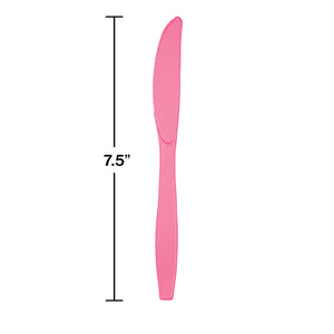 288ct Bulk Candy Pink Plastic Knives
