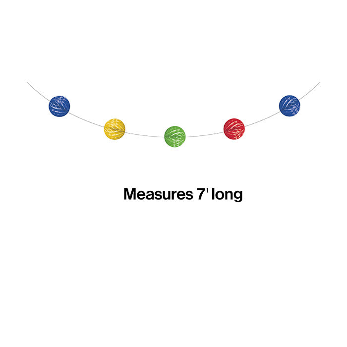 12ct Bulk Multicolor Honeycomb Garland