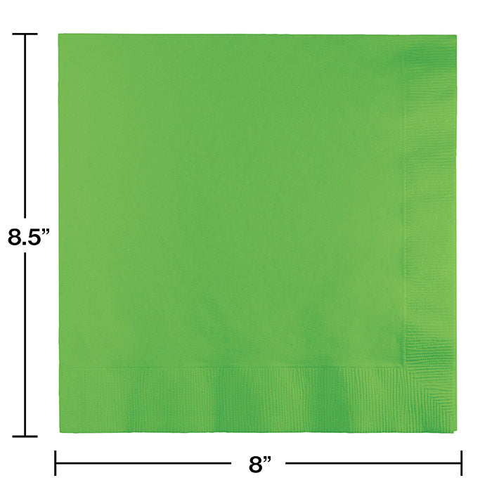 250 pc Bulk Fresh Lime Green Dinner Napkins 3 Ply