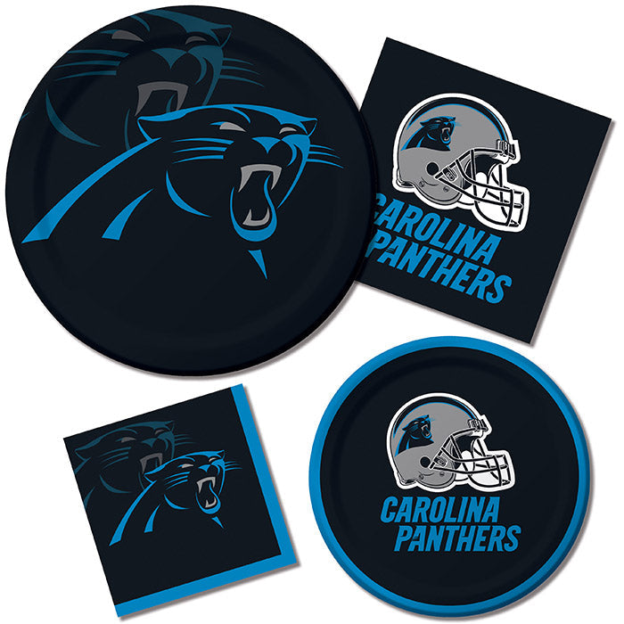 96/Case Bulk Carolina Panthers Dinner Plates