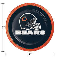 96/Case Bulk Chicago Bears Dessert Plates